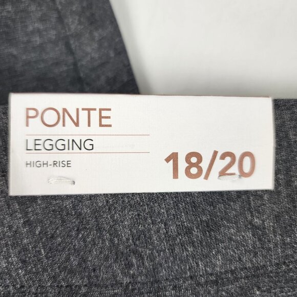 Lane Bryant Pants Womens 18/20 Gray High Rise Ponte Leggings (36x28) NWT - Picture 4 of 11